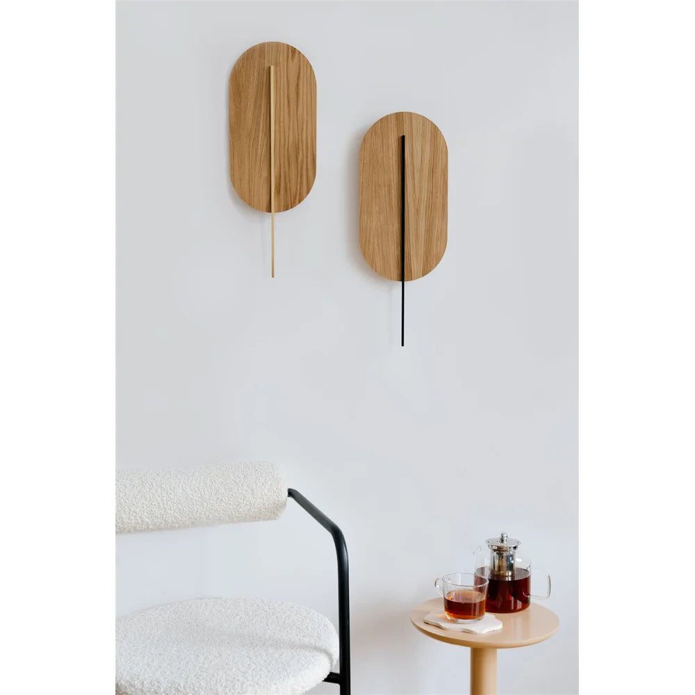 ROKKE WOOD wooden wall lamp