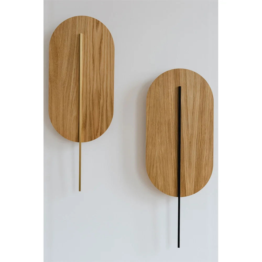 ROKKE WOOD wooden wall lamp