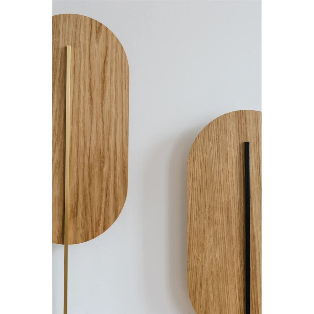 ROKKE WOOD wooden wall lamp