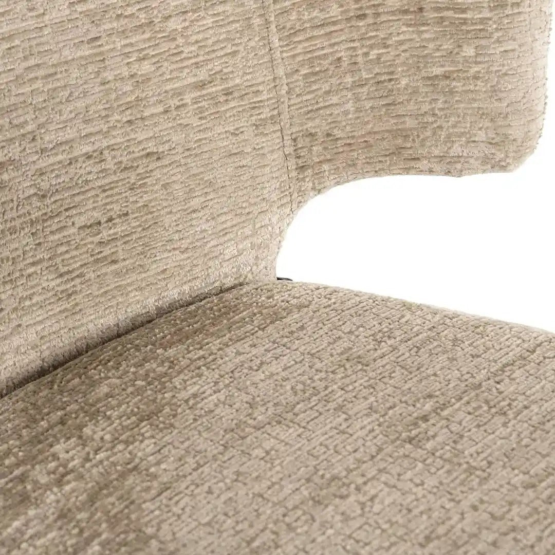 Hoge barkruk TAYLOR beige met zwarte voet