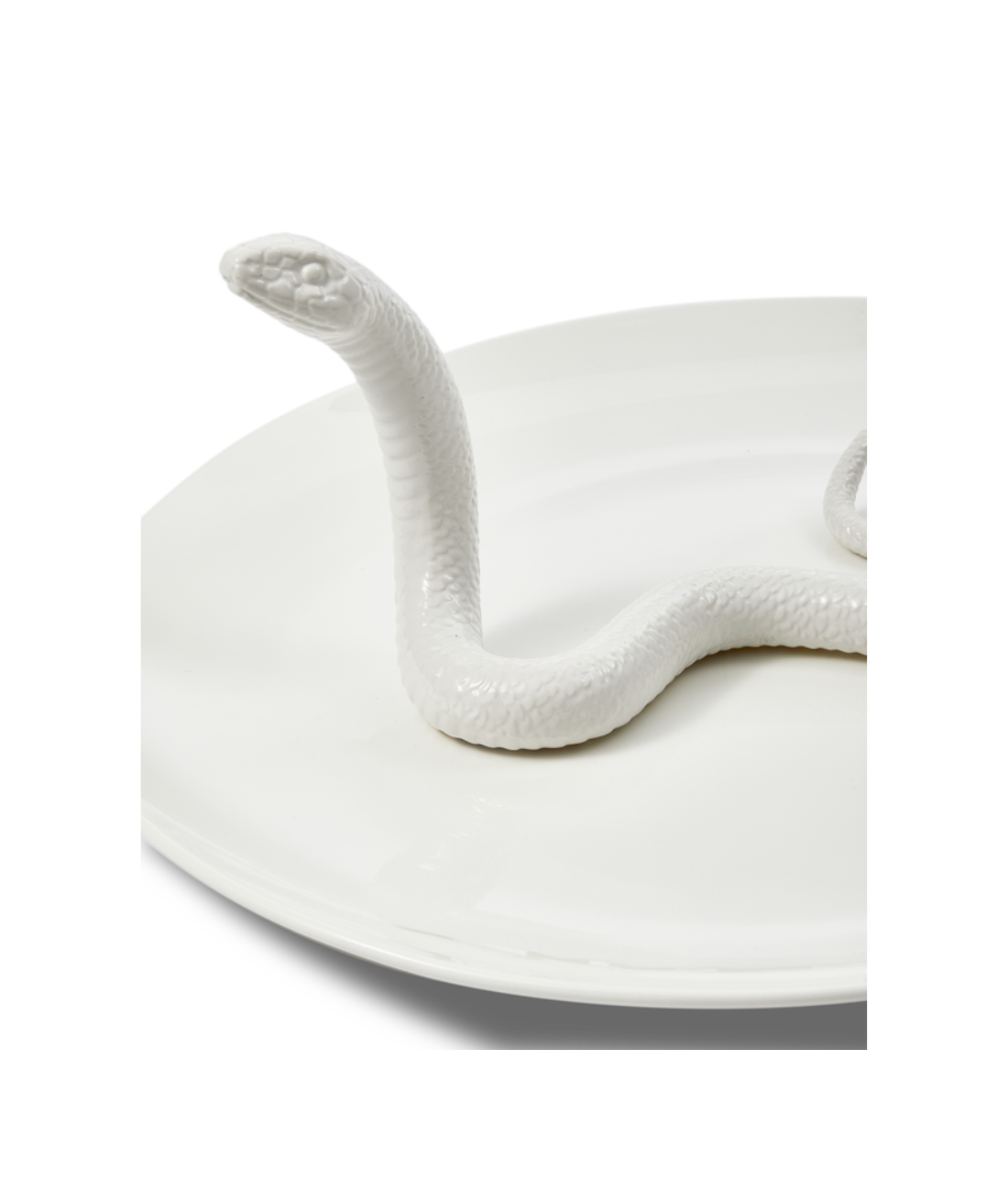 Decorative tray SNAKE white