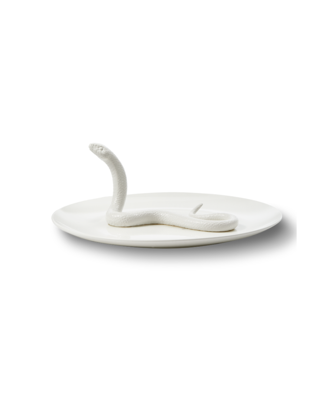 Decorative tray SNAKE white
