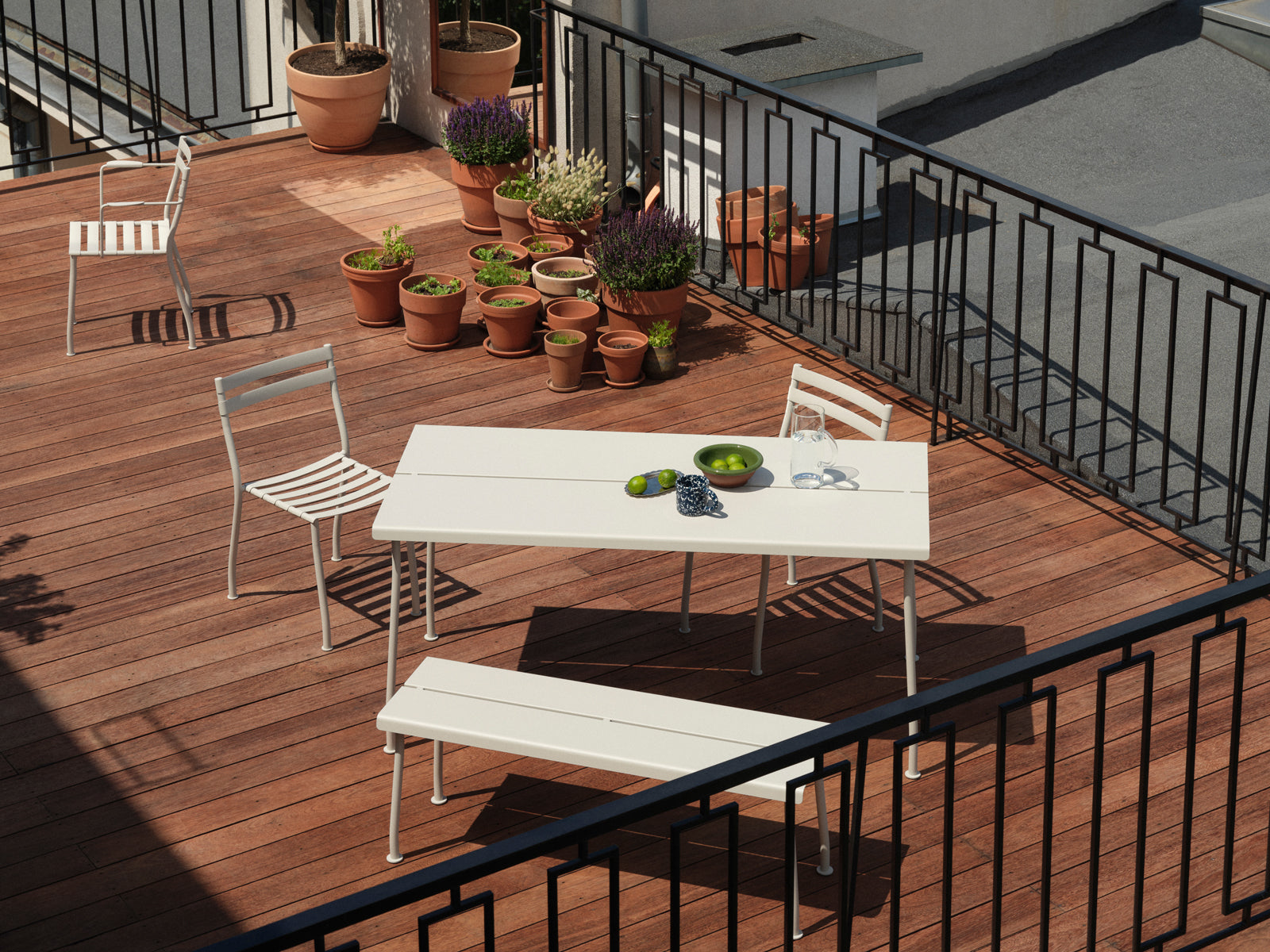 A set of garden chairs Flander galvanized steel