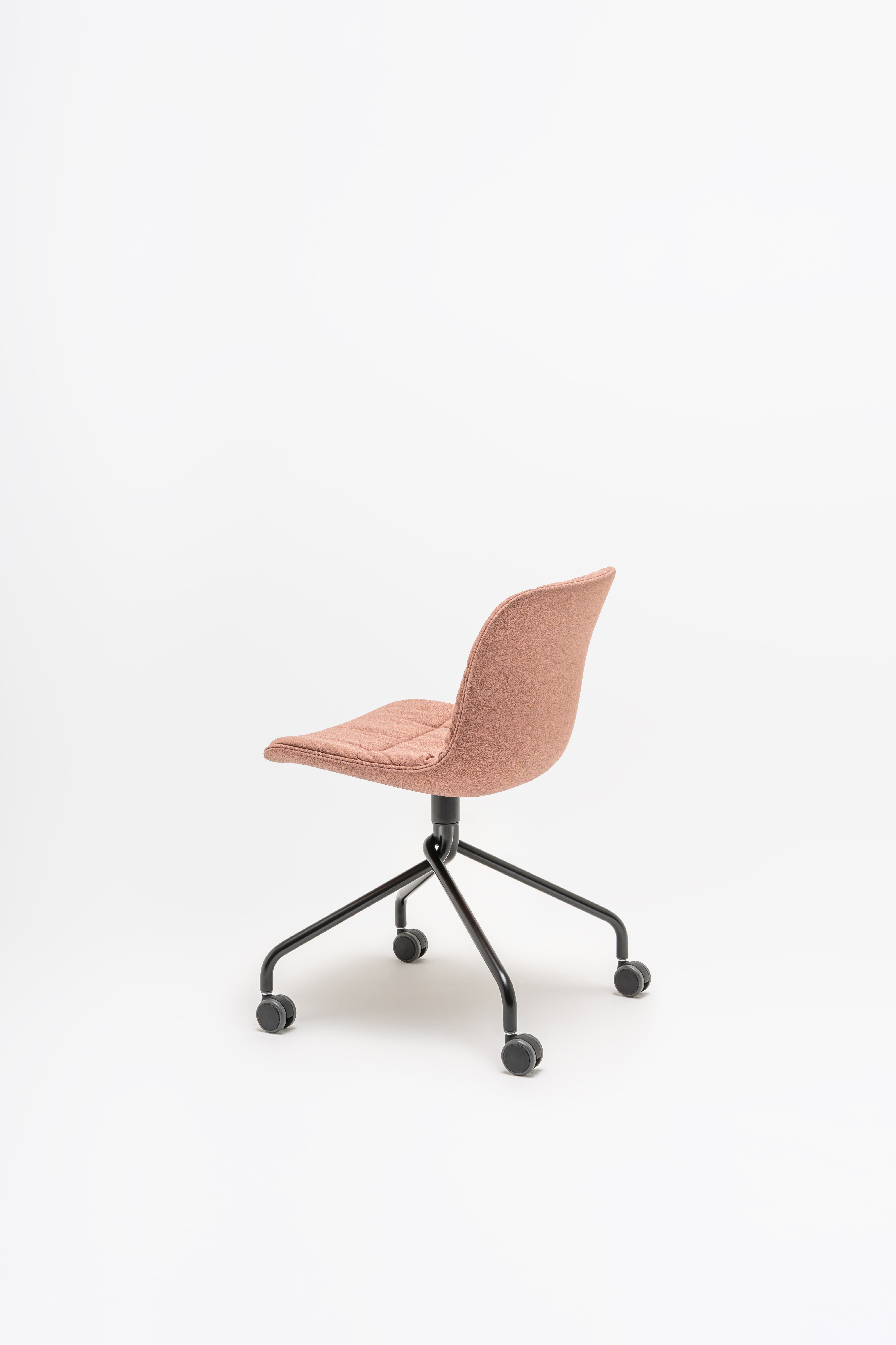 Swivel chair Baltic 2 soft duo metal base with wheels for a hard surface