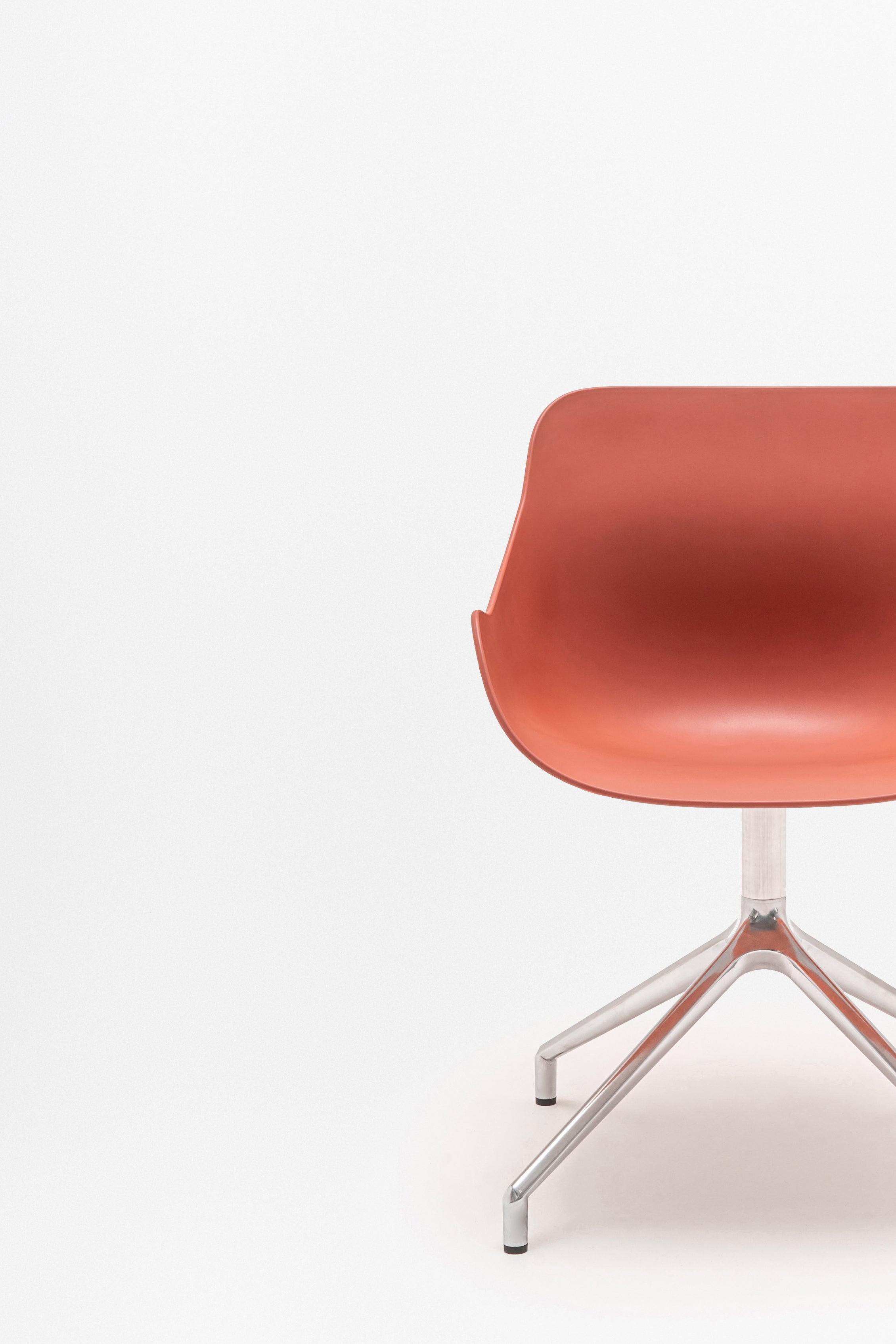 Draaistoel BALTIC BASIC gepolijst aluminium