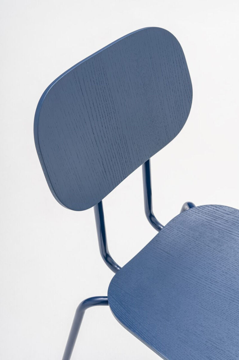 Krzesło NEW SCHOOL podstawa czworonożna oliwkowy [Milena] MDD    Eye on Design