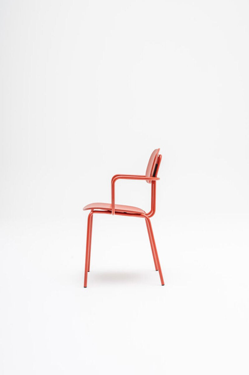 Krzesło NEW SCHOOL podstawa czworonożna ciemny zielony [Milena] MDD    Eye on Design