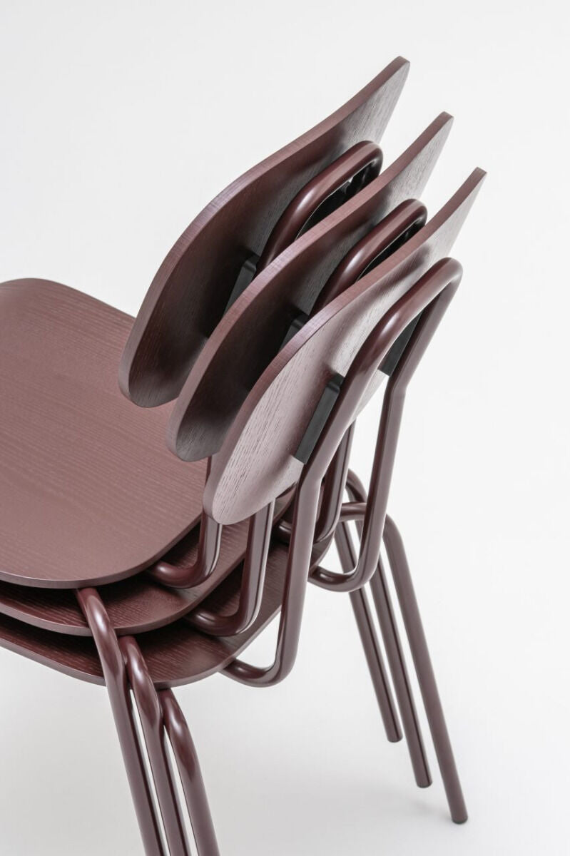 Krzesło NEW SCHOOL podstawa czworonożna ciemny zielony [Milena] MDD    Eye on Design