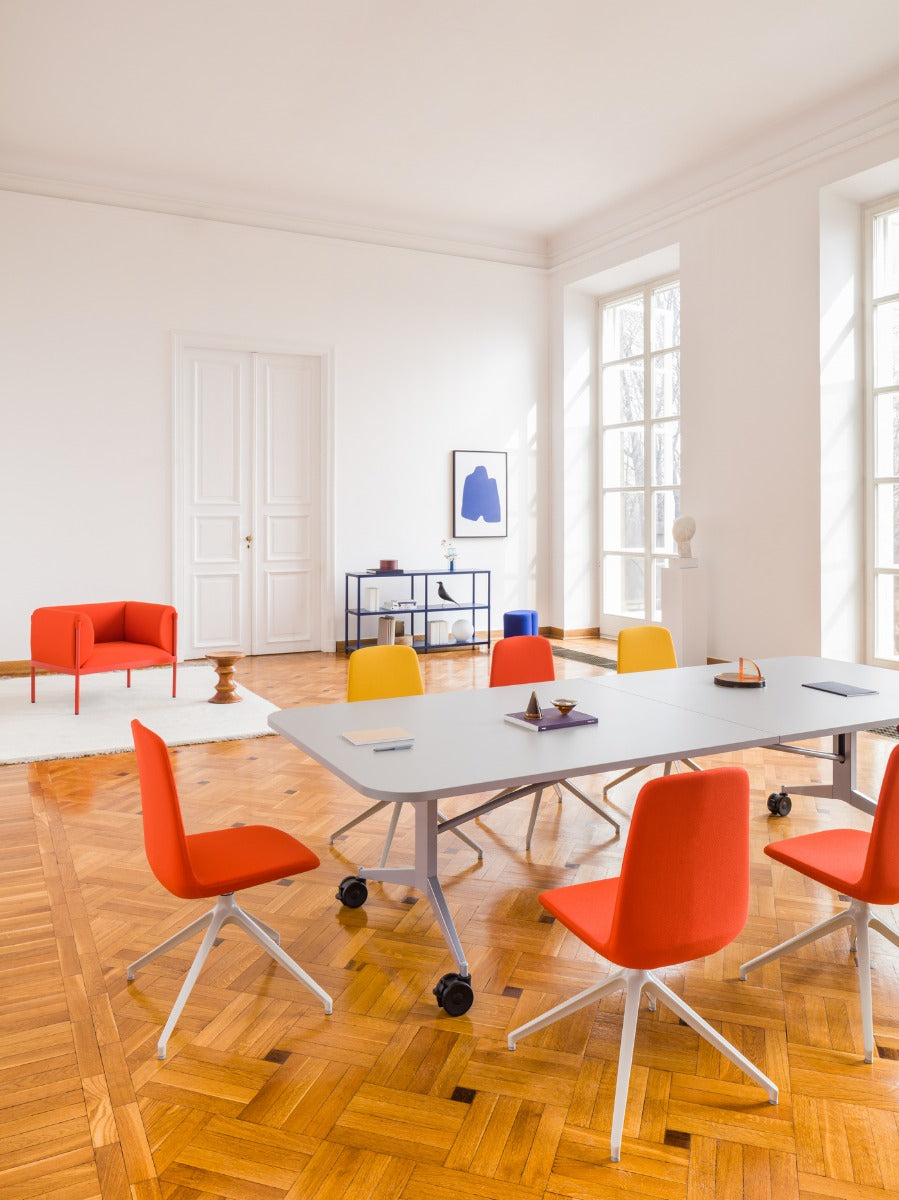 Ulti swivel chair aluminum base