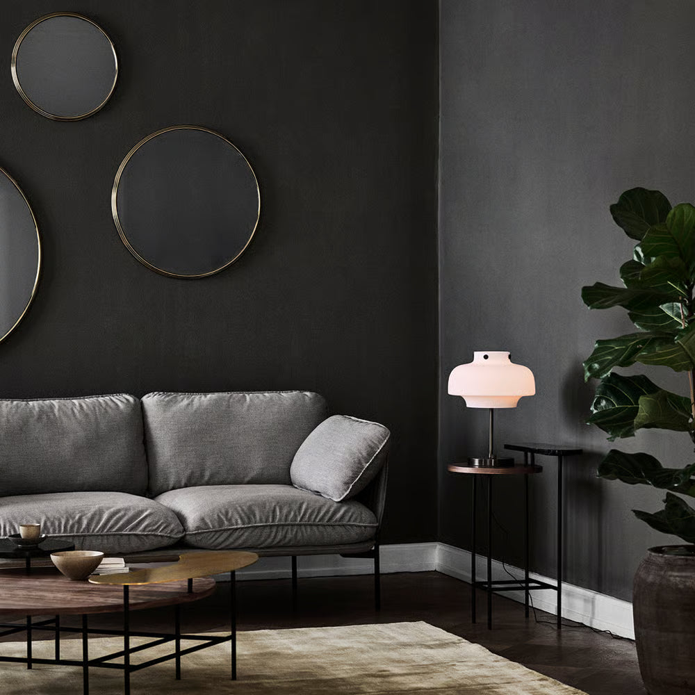 Ronde wandspiegel SILLON met messing frame
