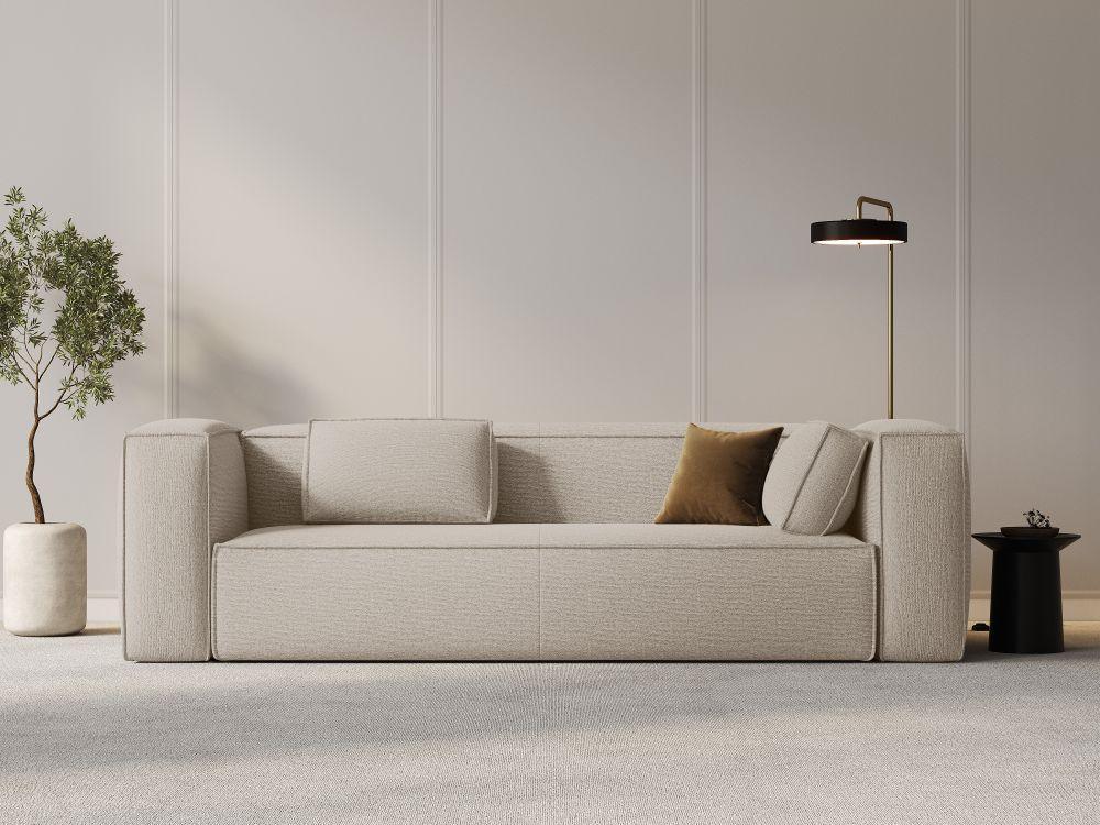 Sofa 4-osobowa MACKAY beżowy boucle Cosmopolitan Design    Eye on Design