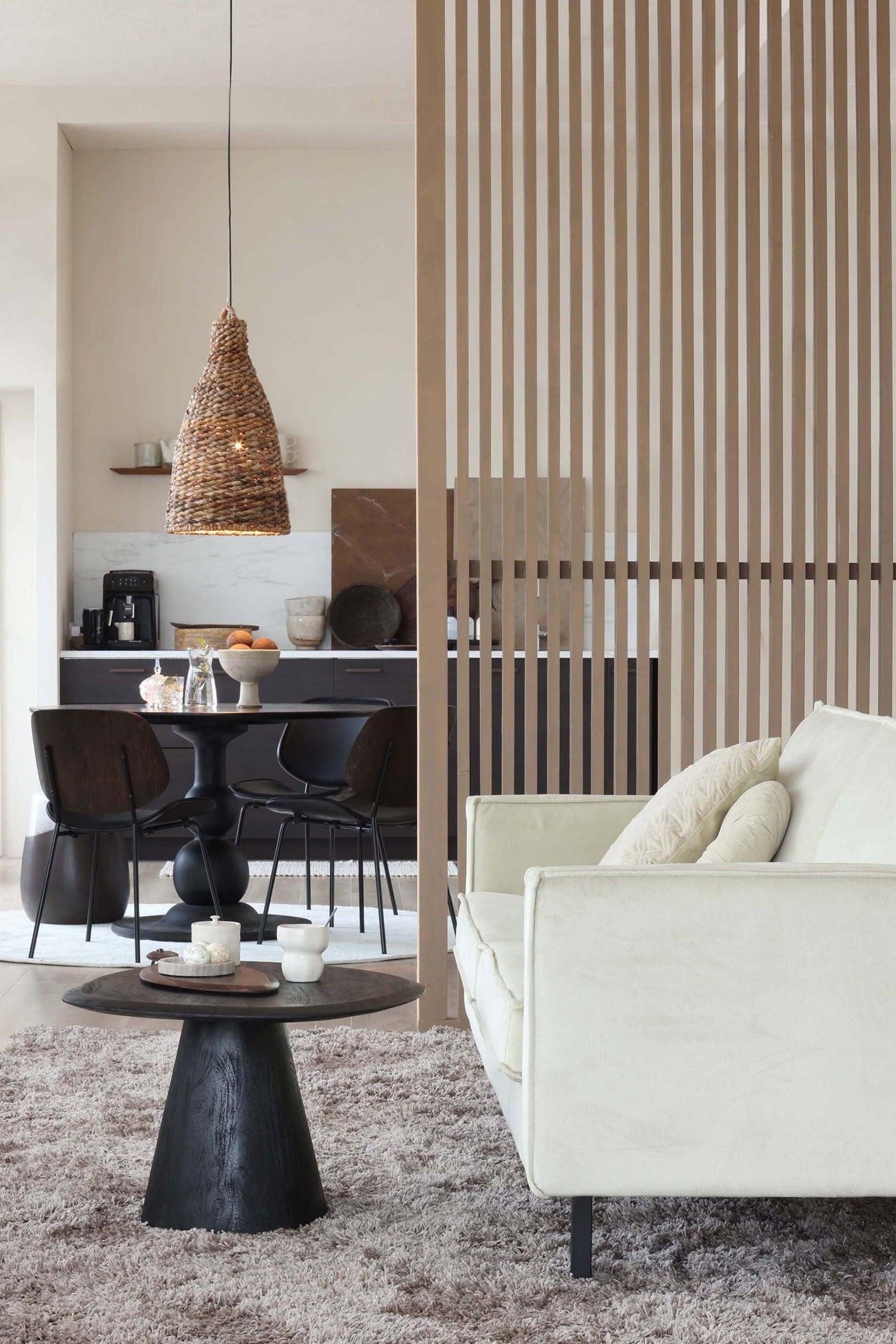 Sofa van fluweel 2,5-persoons RODEO khaki