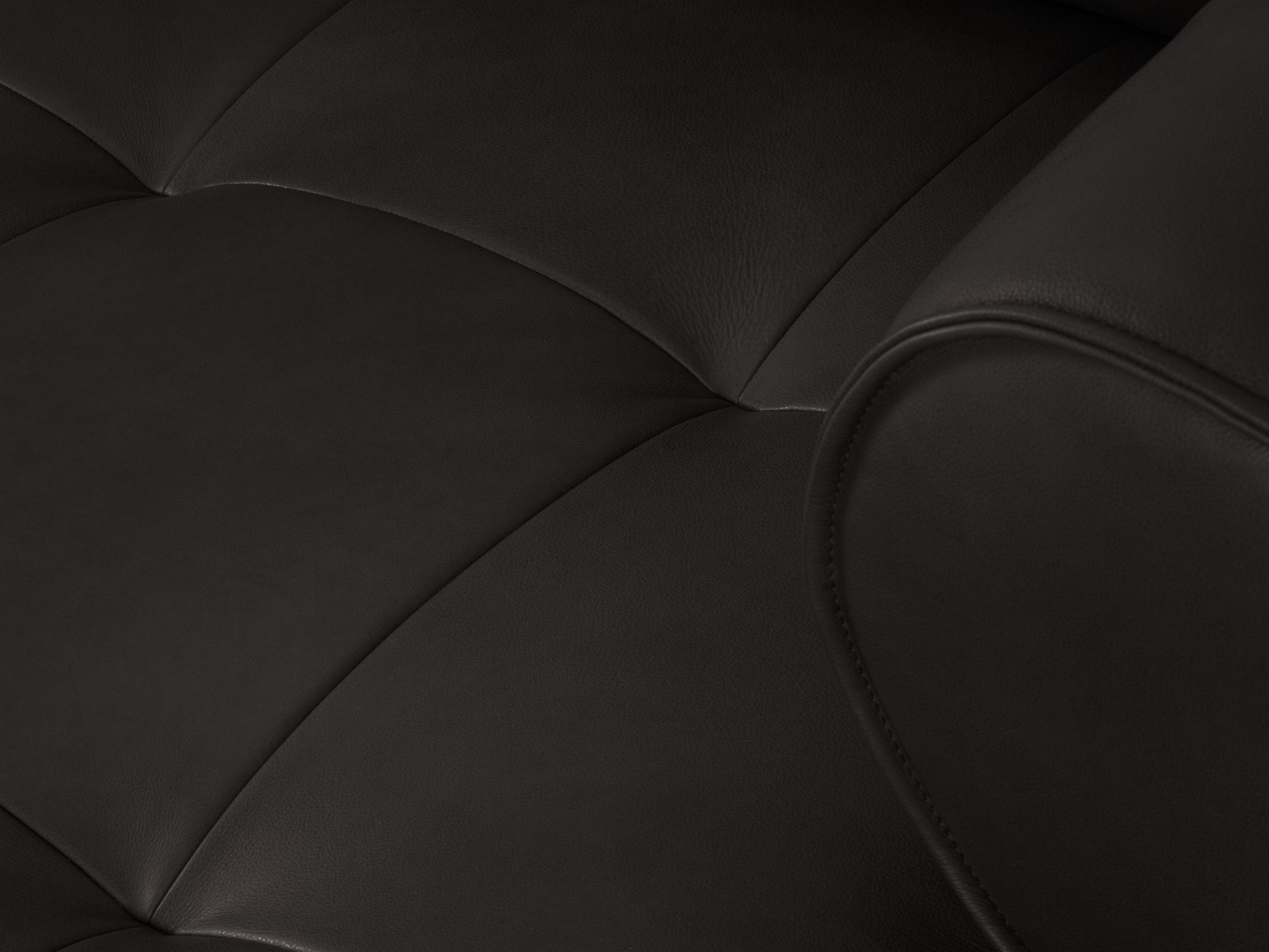 Sofa skórzana 3-osobowa LILY czarny Maison Heritage    Eye on Design