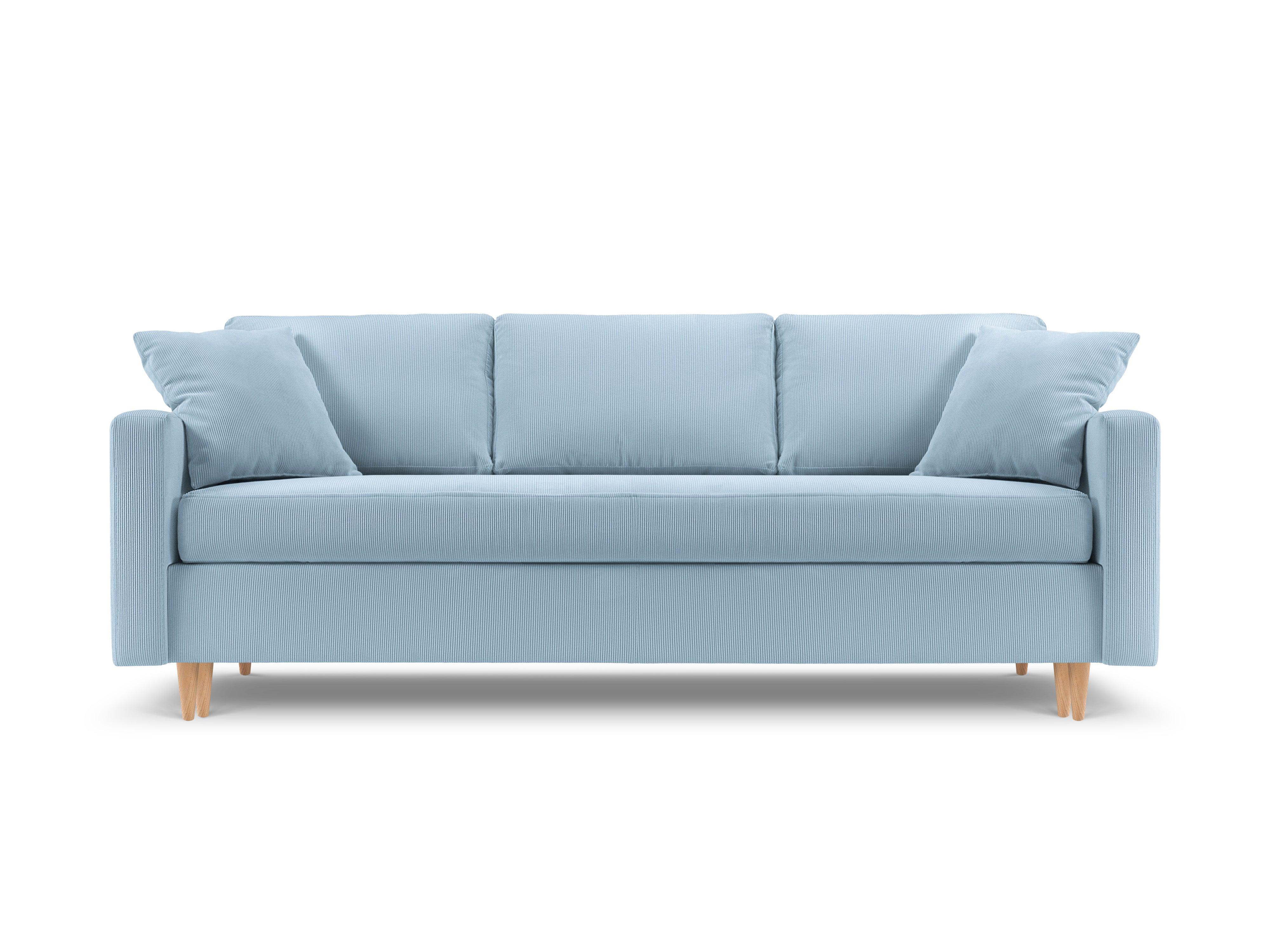 Sofa sztruksowa z funkcją spania ROSE jasnoniebieski Mazzini Sofas    Eye on Design