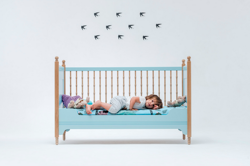 Łóżeczko dziecięce SOFIA błękitny