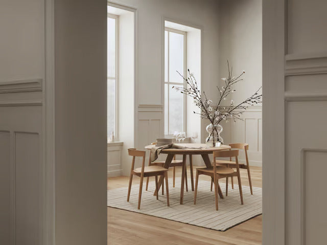 Tafel SOFT MOOD basis van gebleekt eikenhout