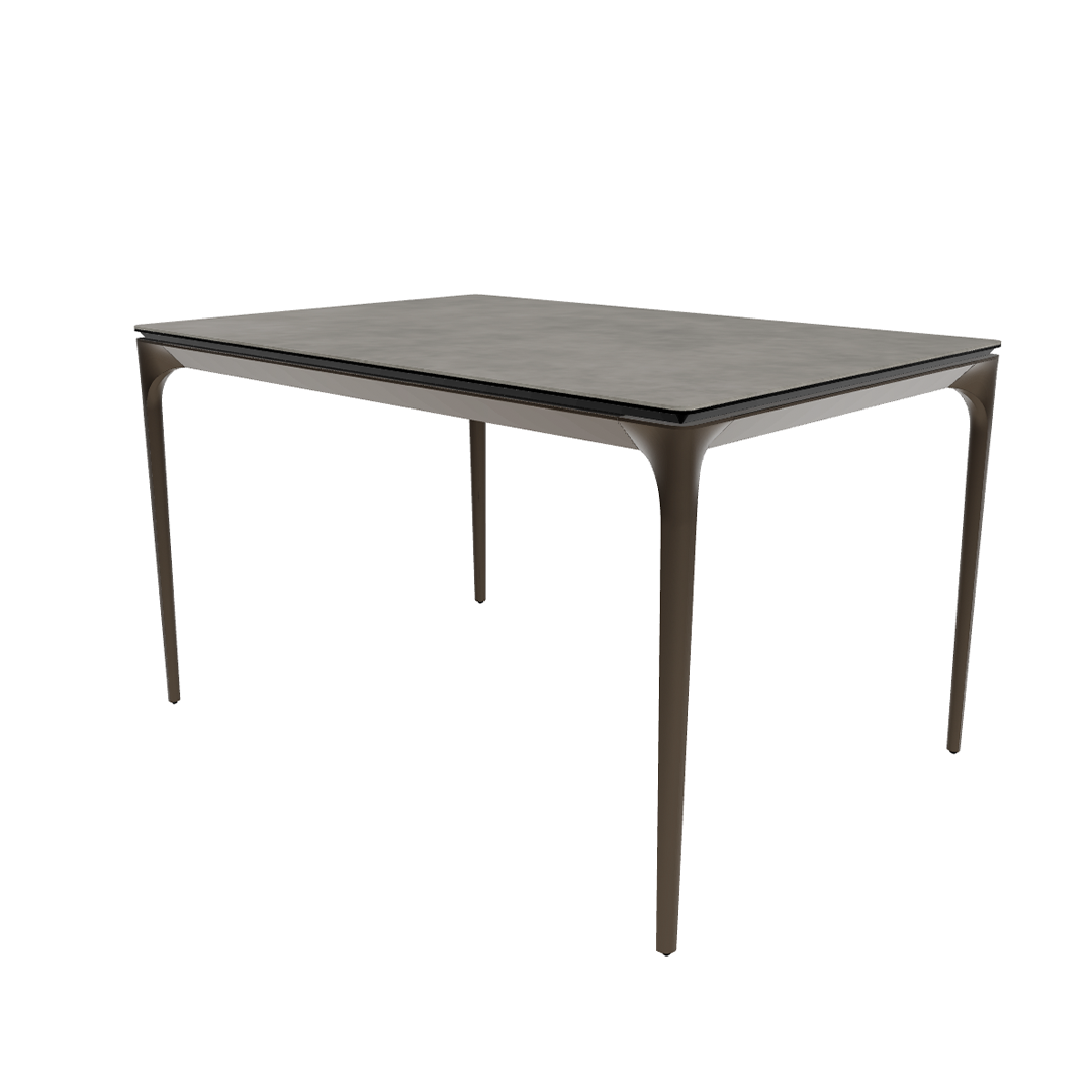 Stół rozkładany SILHOUETTE jasnoszara ceramika