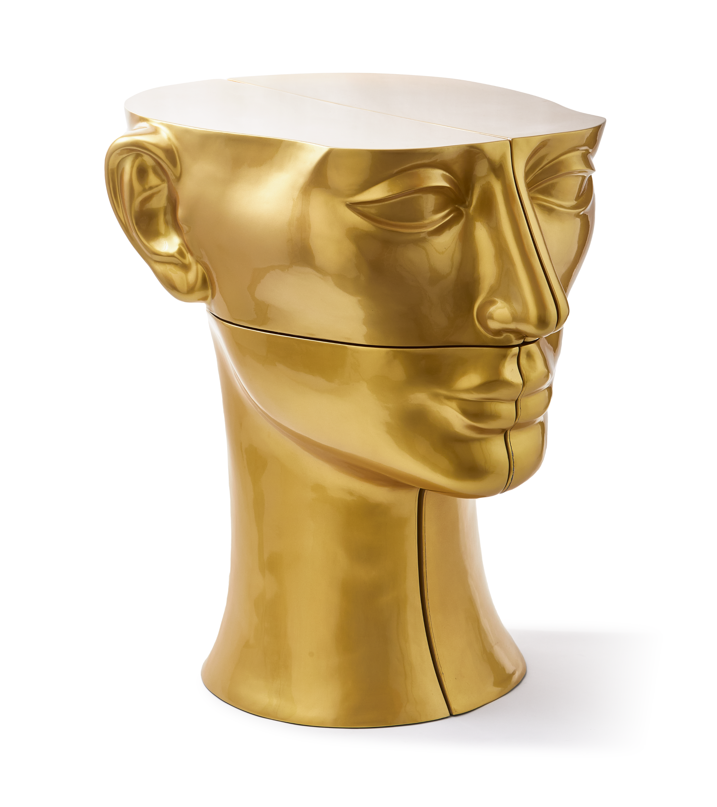 Modularer Couchtisch HEAD in Gold