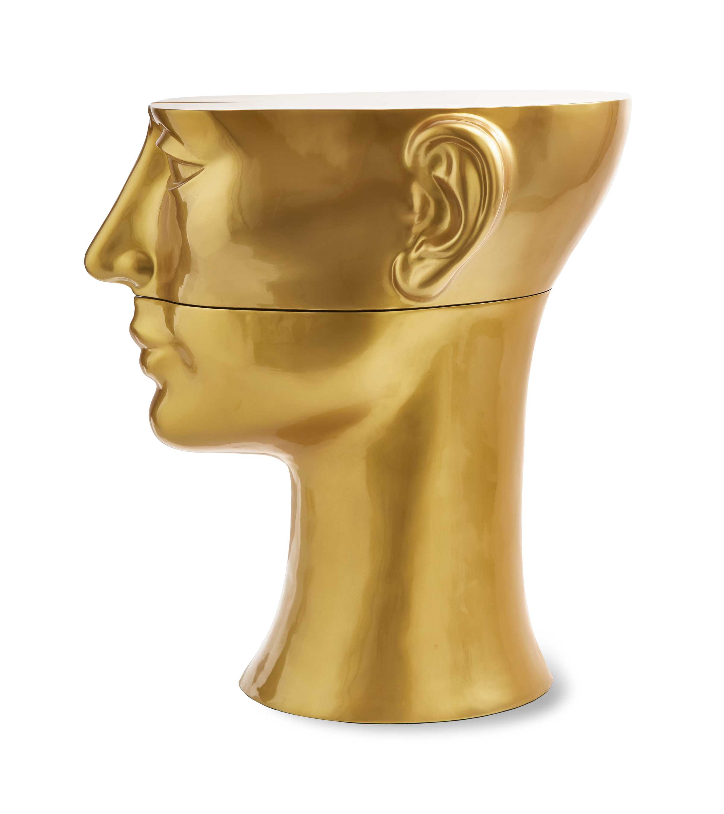 Modularer Couchtisch HEAD in Gold