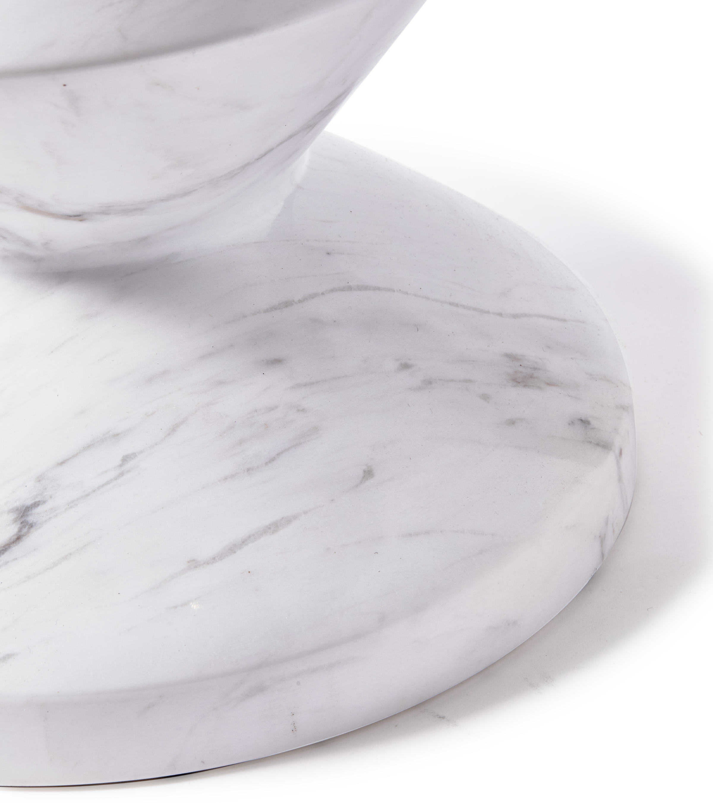 ZIG ZAG kruk wit marmer