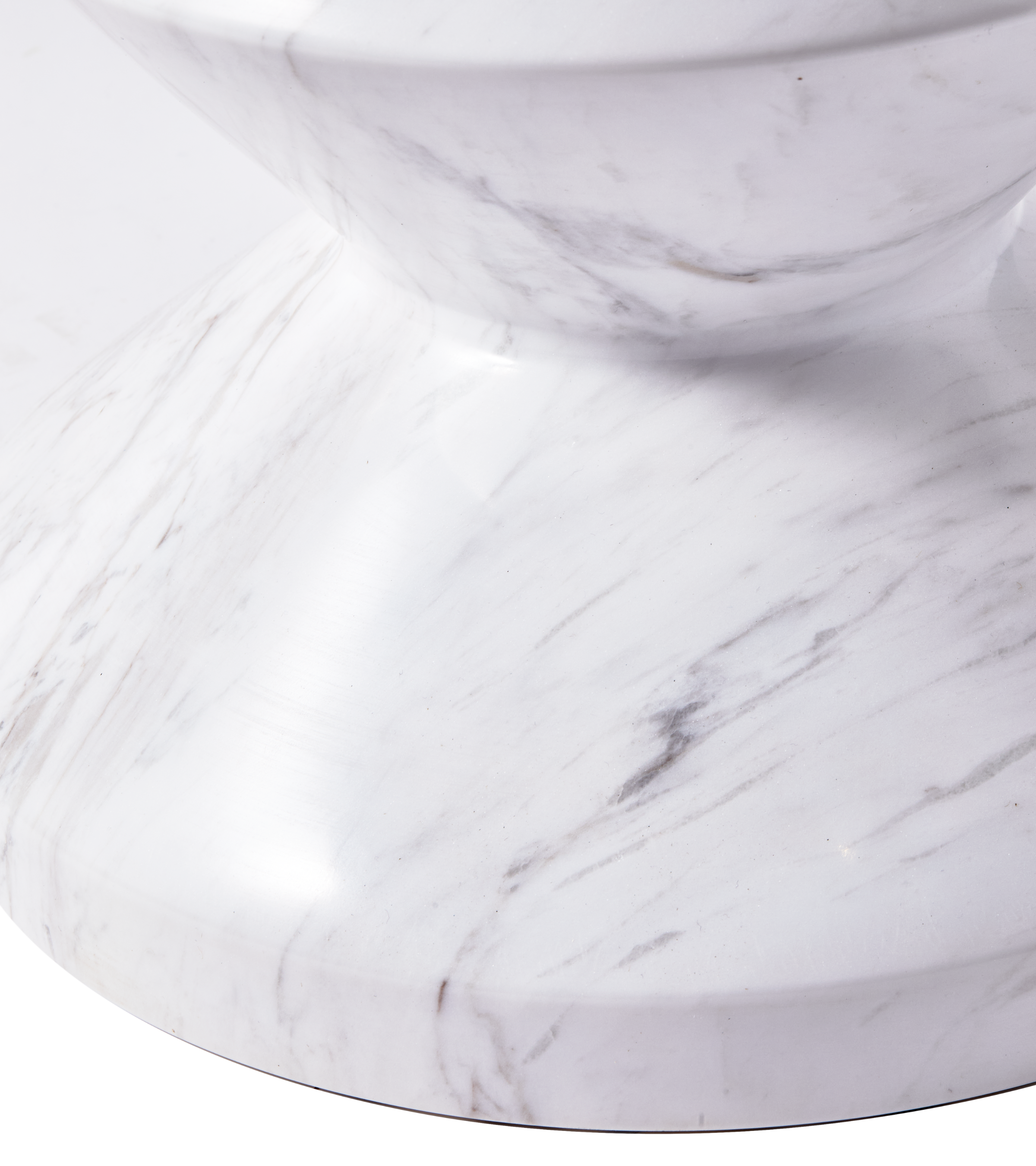 ZIG ZAG kruk wit marmer