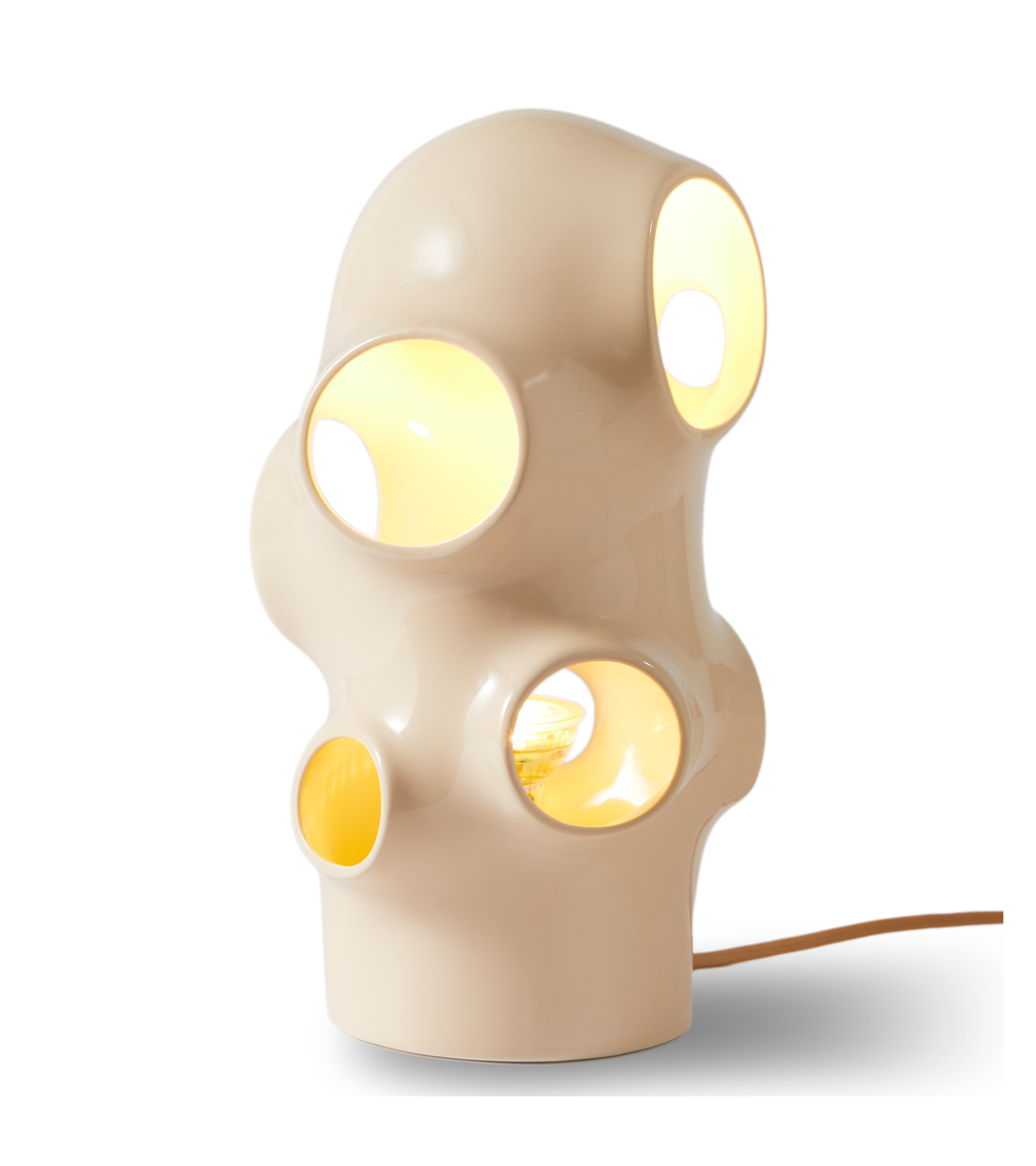 Tafellamp BULLE beige