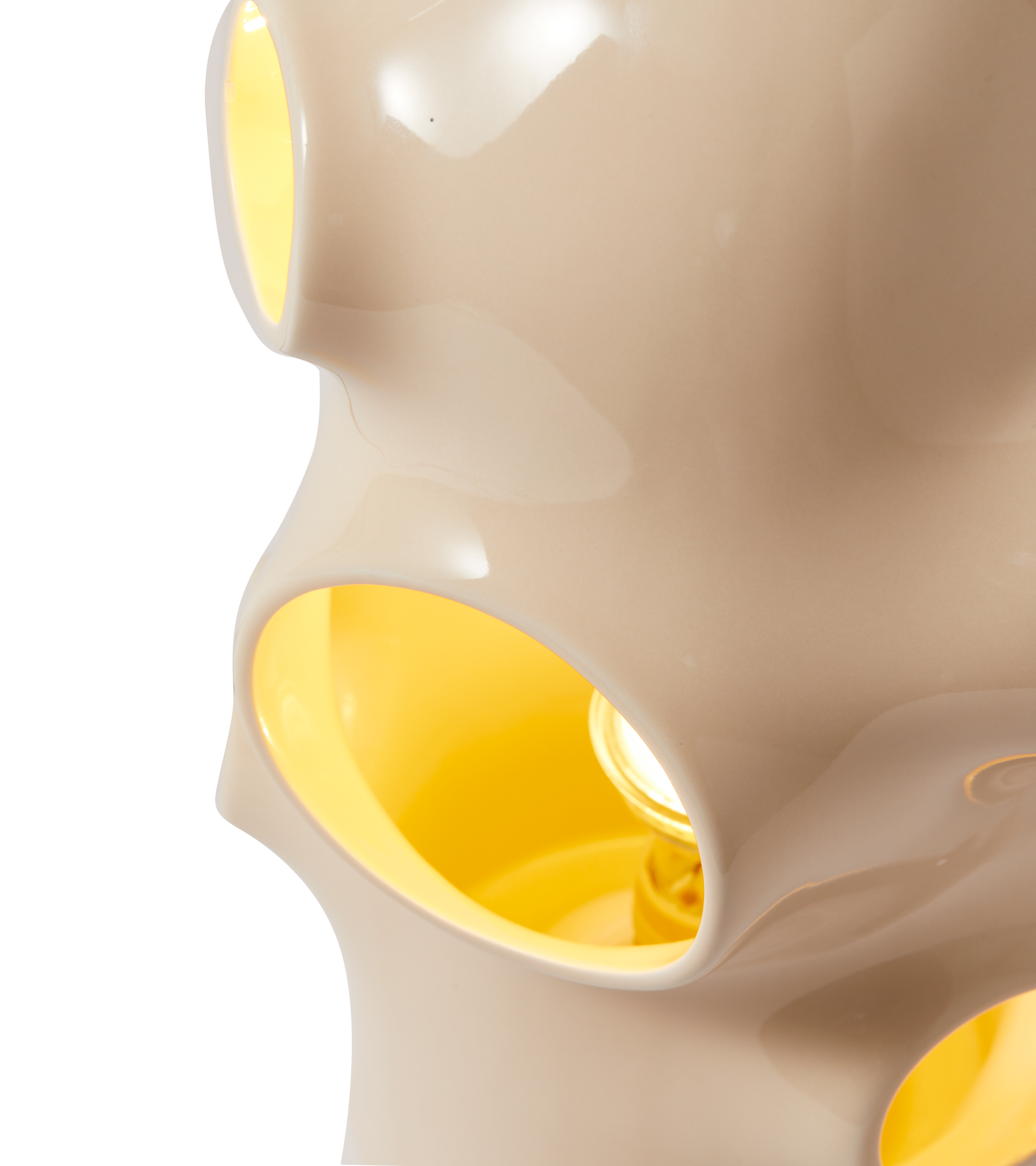 Tafellamp BULLE beige