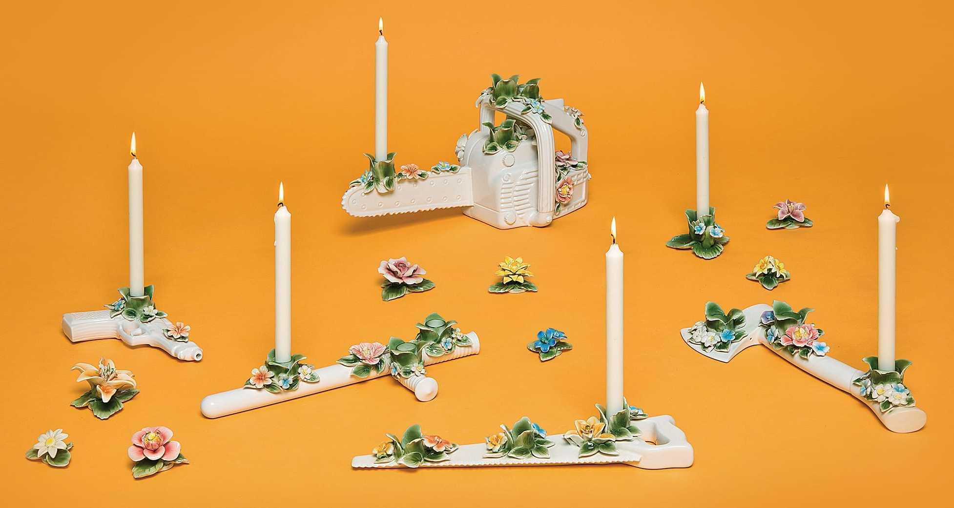 Świecznik FLOWER ATTITUDE THE SPONTOON porcelanowy Seletti    Eye on Design