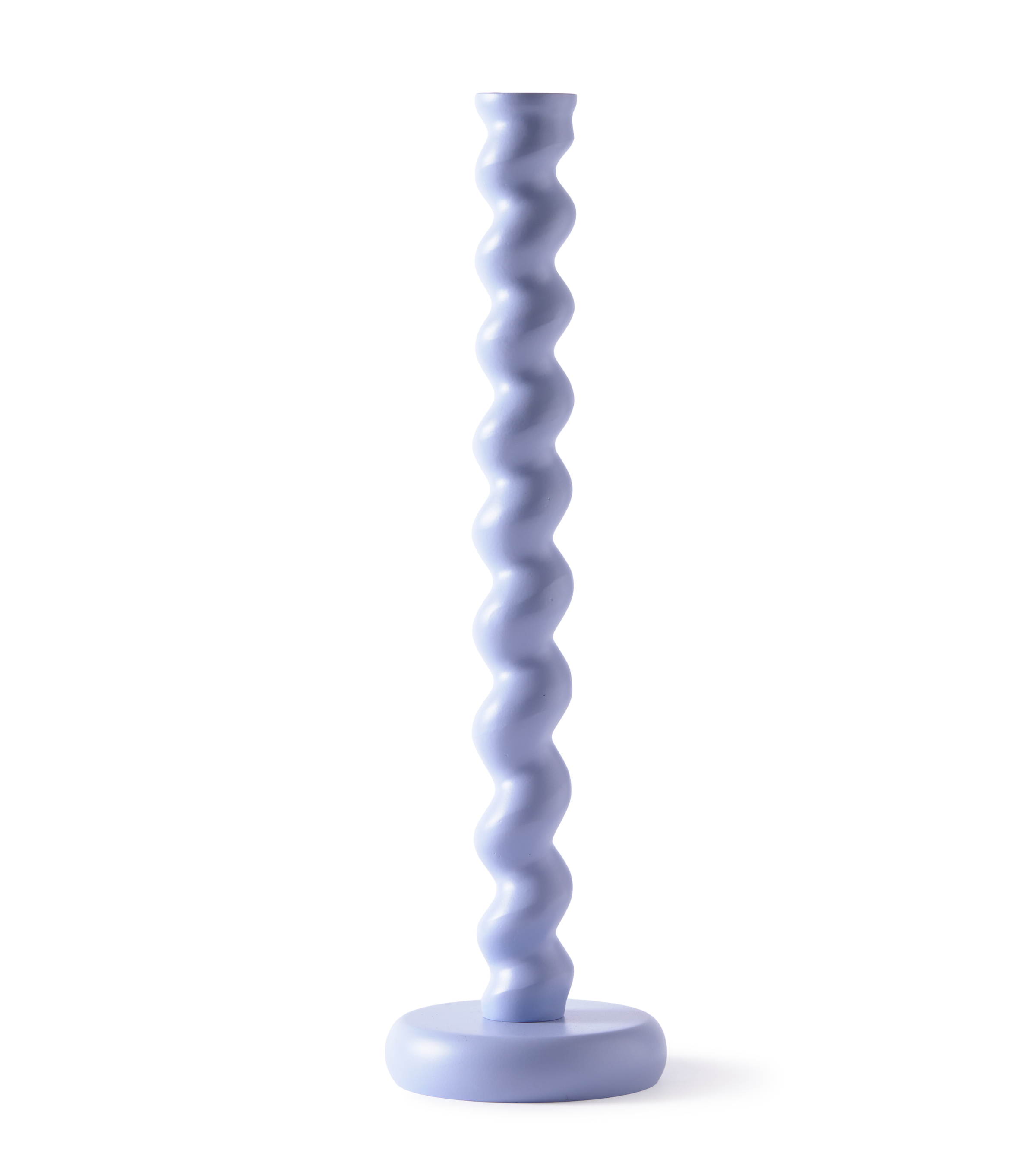 TWISTER Kerzenständer hellblau