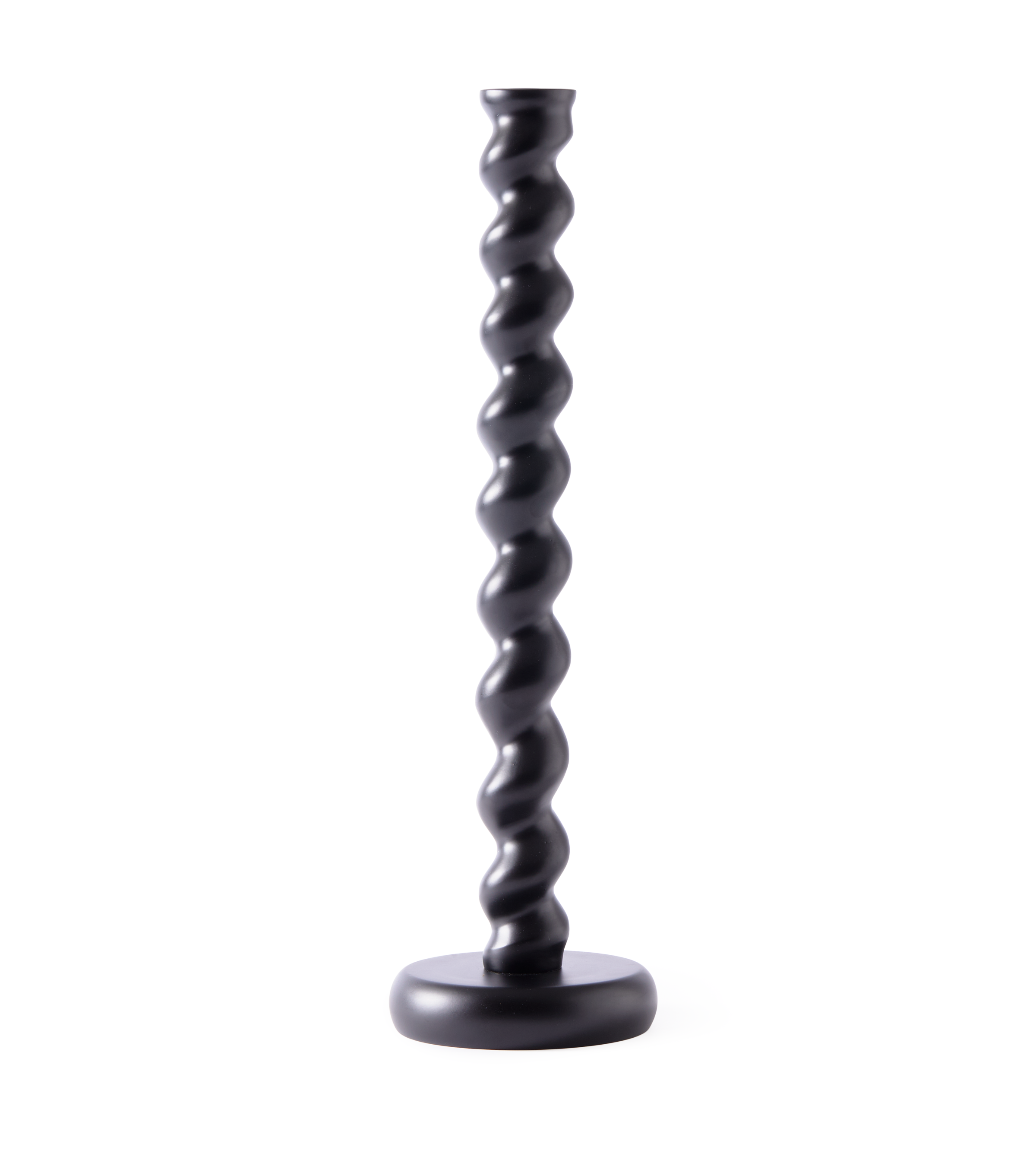 TWISTER Kerzenständer schwarz