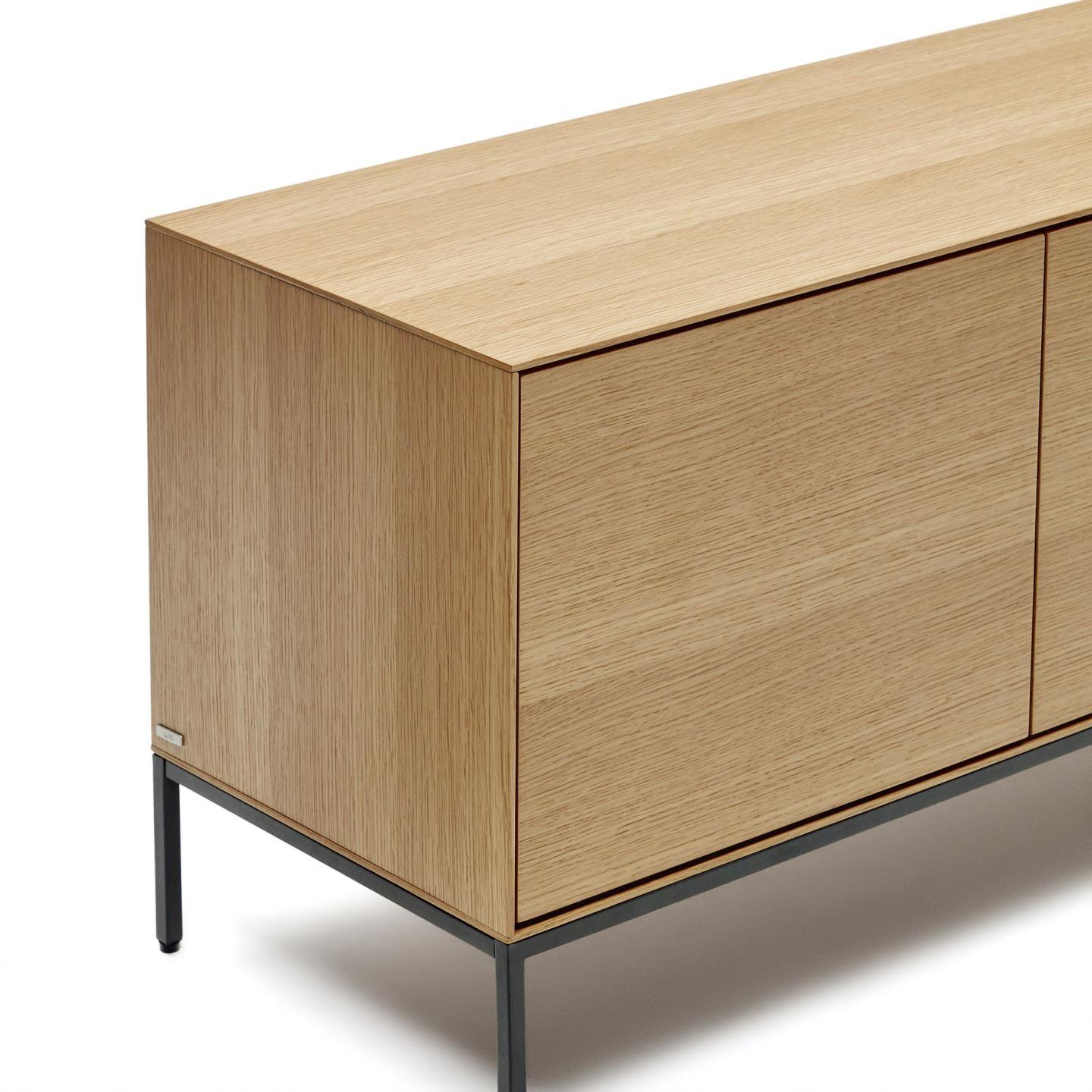 Szafka RTV wysoka VEDRANA fornir dębowy La Forma    Eye on Design