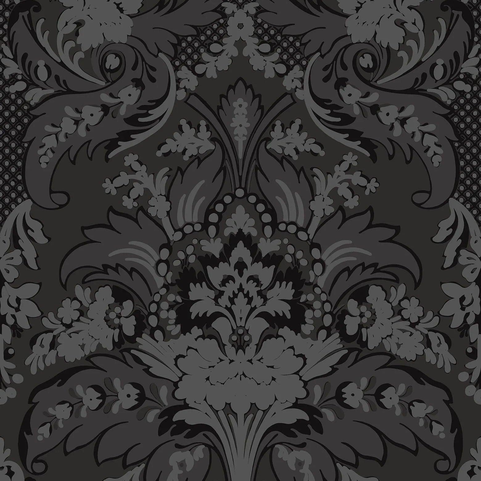 Tapeta ALBEMARLE - Aldwych brokatowy czarny Cole & Son    Eye on Design