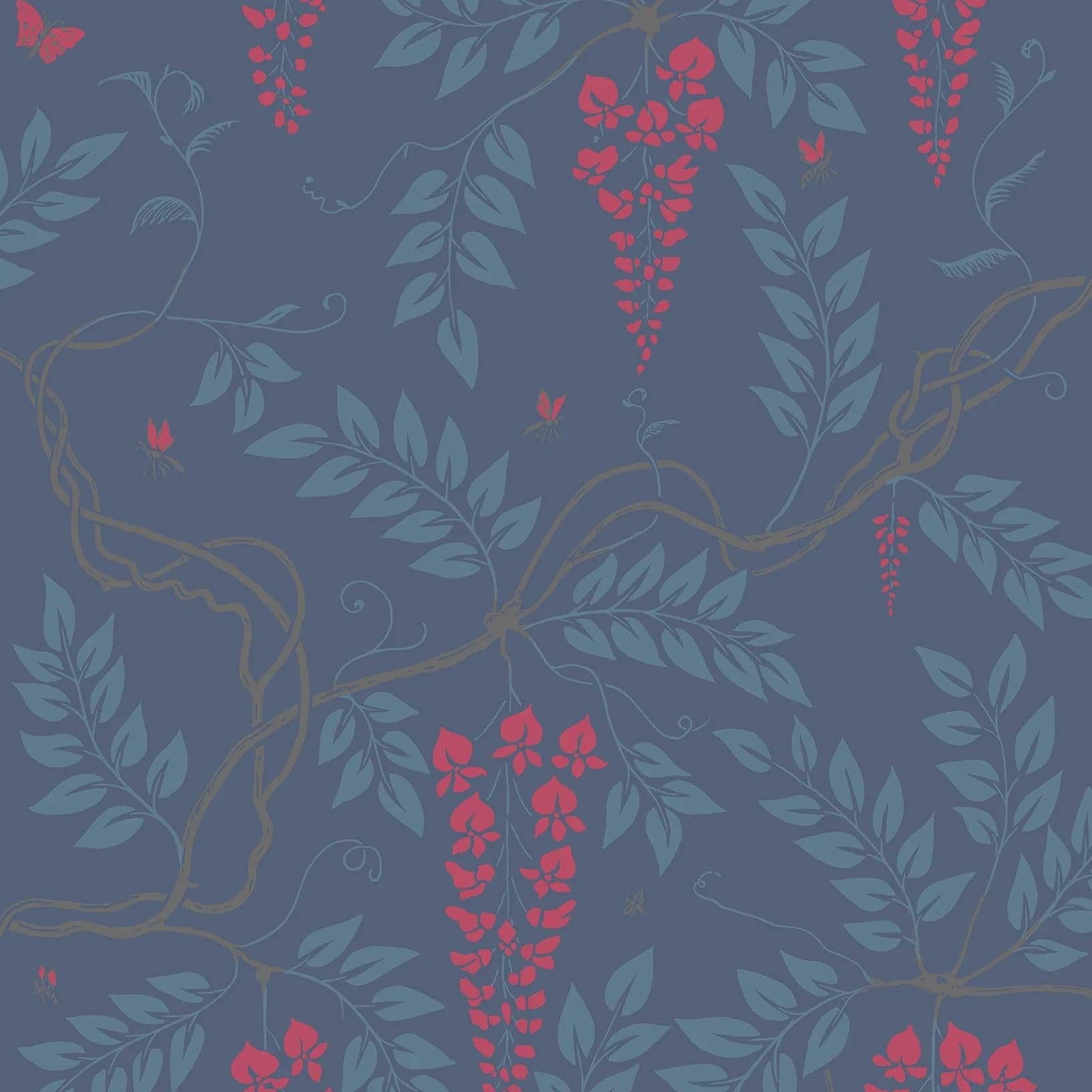 Tapeta ARCHIVE ANTHOLOGY - Egerton ciemny hiacynt Cole & Son    Eye on Design