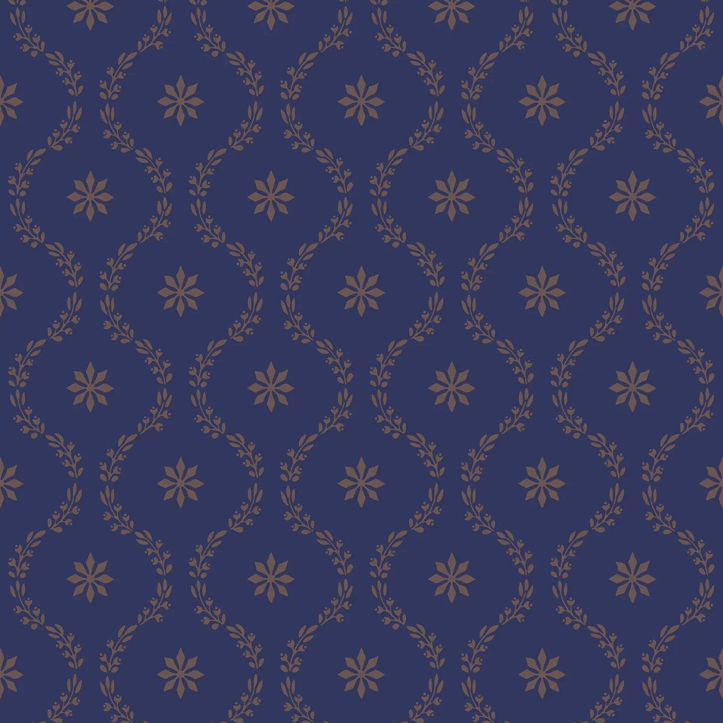 Tapeta ARCHIVE TRADITIONAL - Clandon metaliczne złoto na granacie Cole & Son    Eye on Design