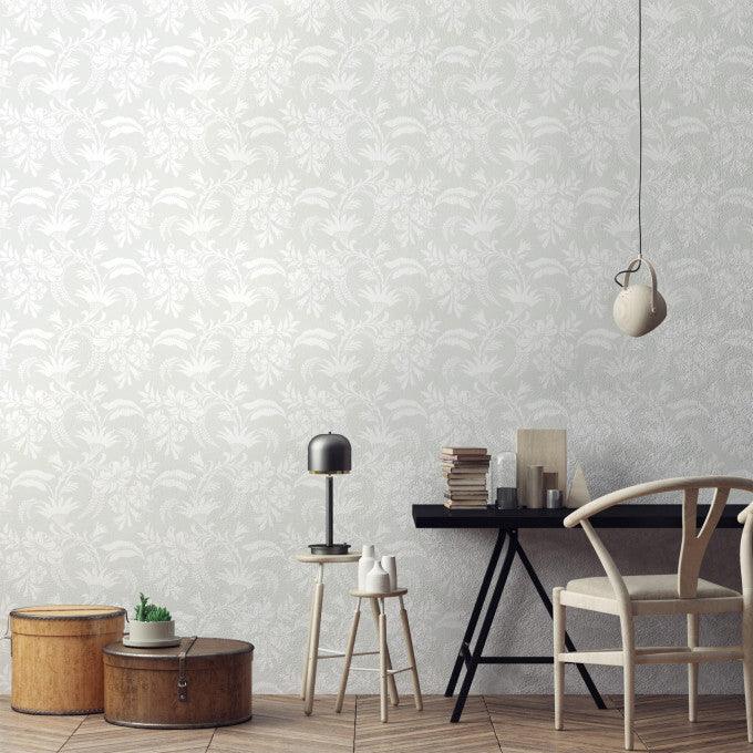 Behang met plantenmotief bloemen ARCHIVE TRADITIONAL - Cranley metallic brons