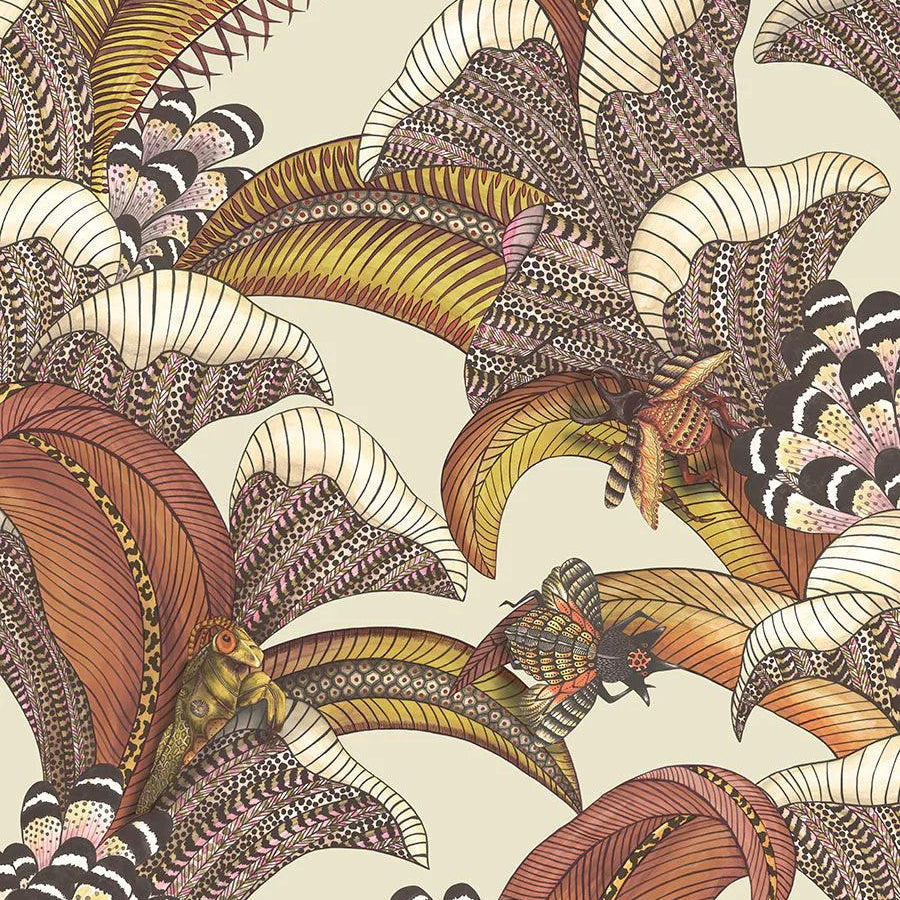 Tapeta ARDMORE JABULA - Hoopoe Leaves terakota na kremie Cole & Son Default Title   Eye on Design