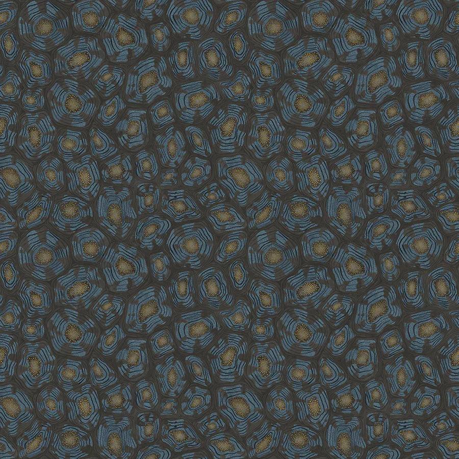 Tapeta ARDMORE JABULA - Savanna Shell czerń i metaliczne złoto Cole & Son    Eye on Design