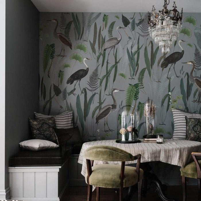 Tapeta Calm Heron Mint Wallcolors    Eye on Design