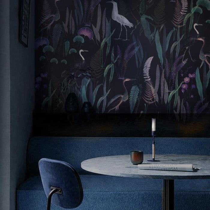 Tapeta Calm Heron Purple Wallcolors    Eye on Design