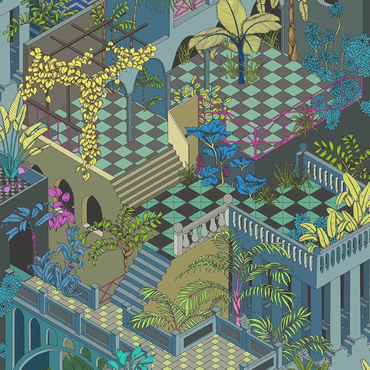 Tapeta CONTEMPORARY COLLECTION - Miami niebieski Cole & Son Default Title   Eye on Design