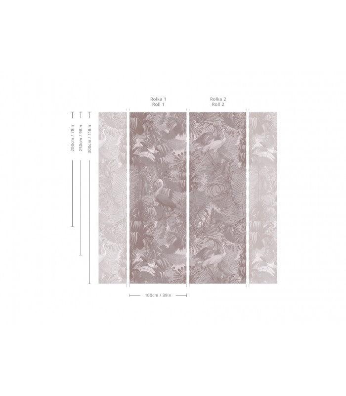 Tapeta Desert Tropics Pink Wallcolors    Eye on Design