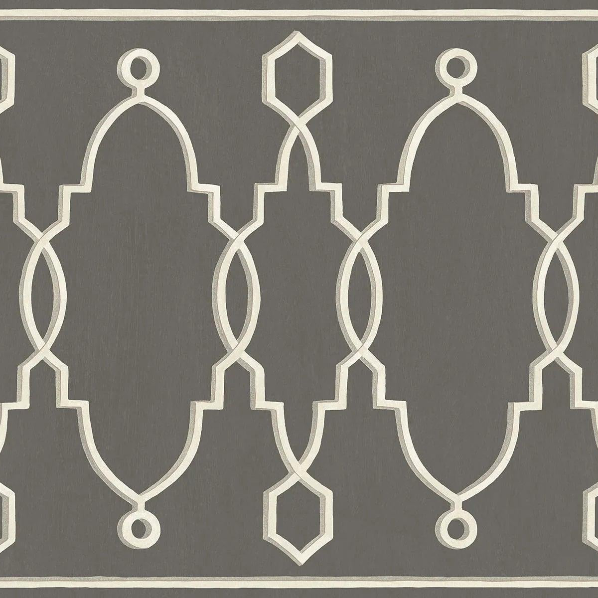 Tapeta FOLIE - Parterre Border ciemny szary Cole & Son    Eye on Design