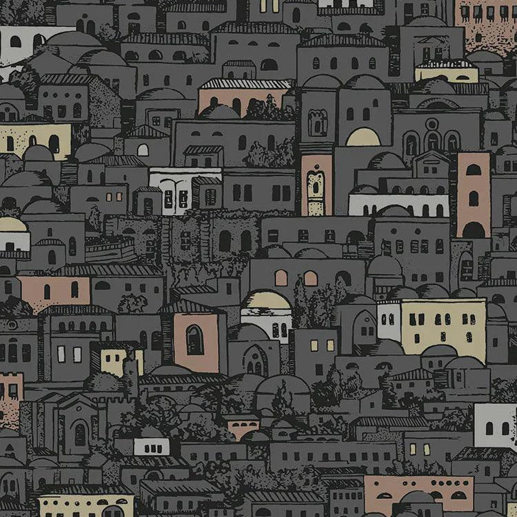 Tapeta FORNASETTI - Mediterranea ciemnoszary Cole & Son    Eye on Design