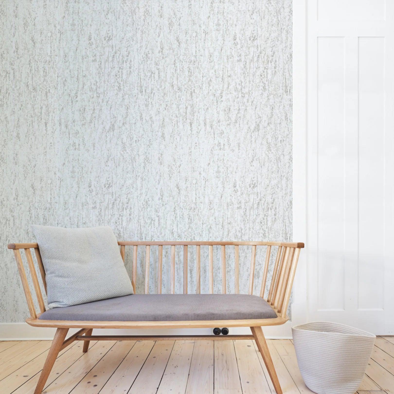 FOUNDATION Wallpaper Imitating Concrete - Dark Gray Concrete