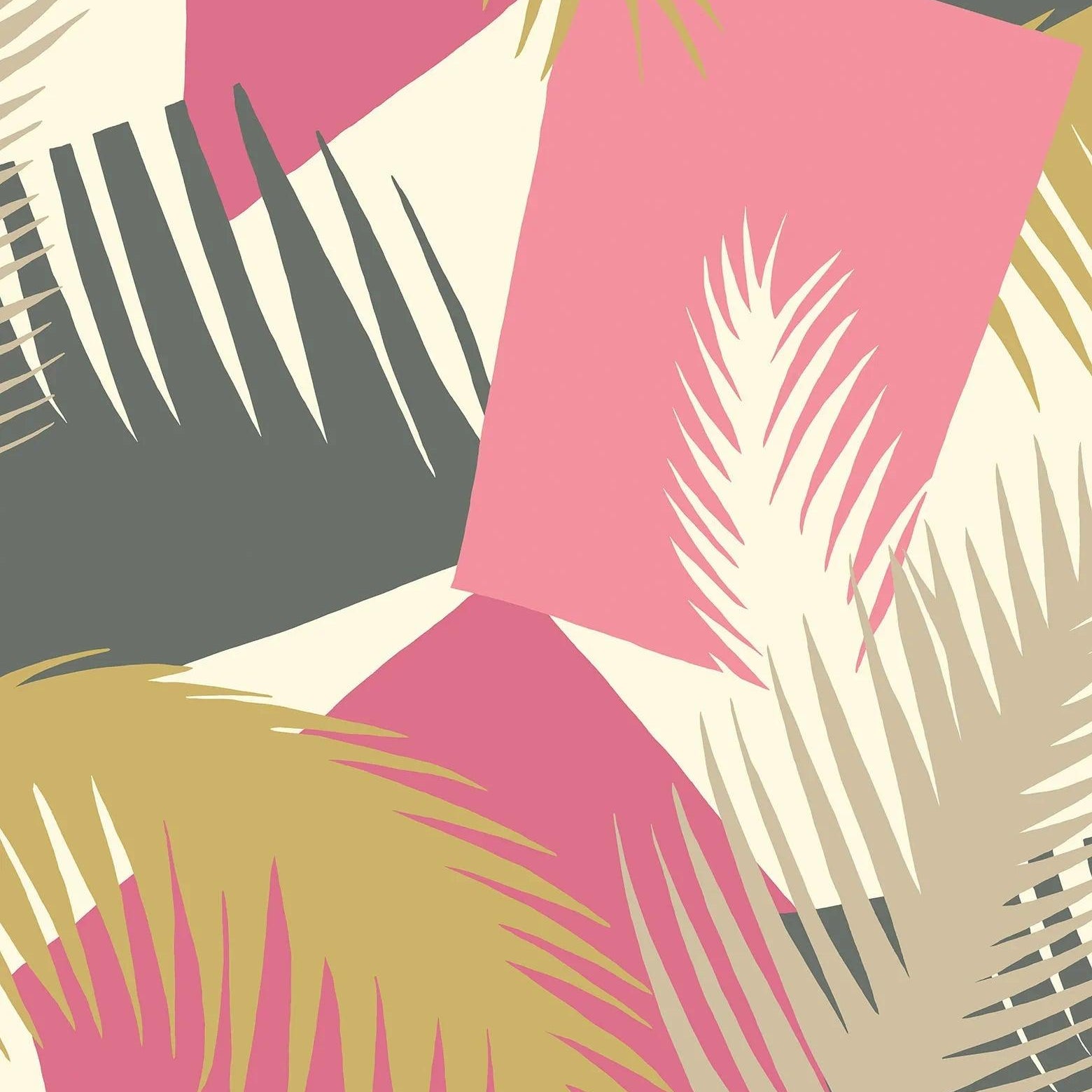 Tapeta GEOMETRIC II - Deco Palm różowy Cole & Son Default Title   Eye on Design