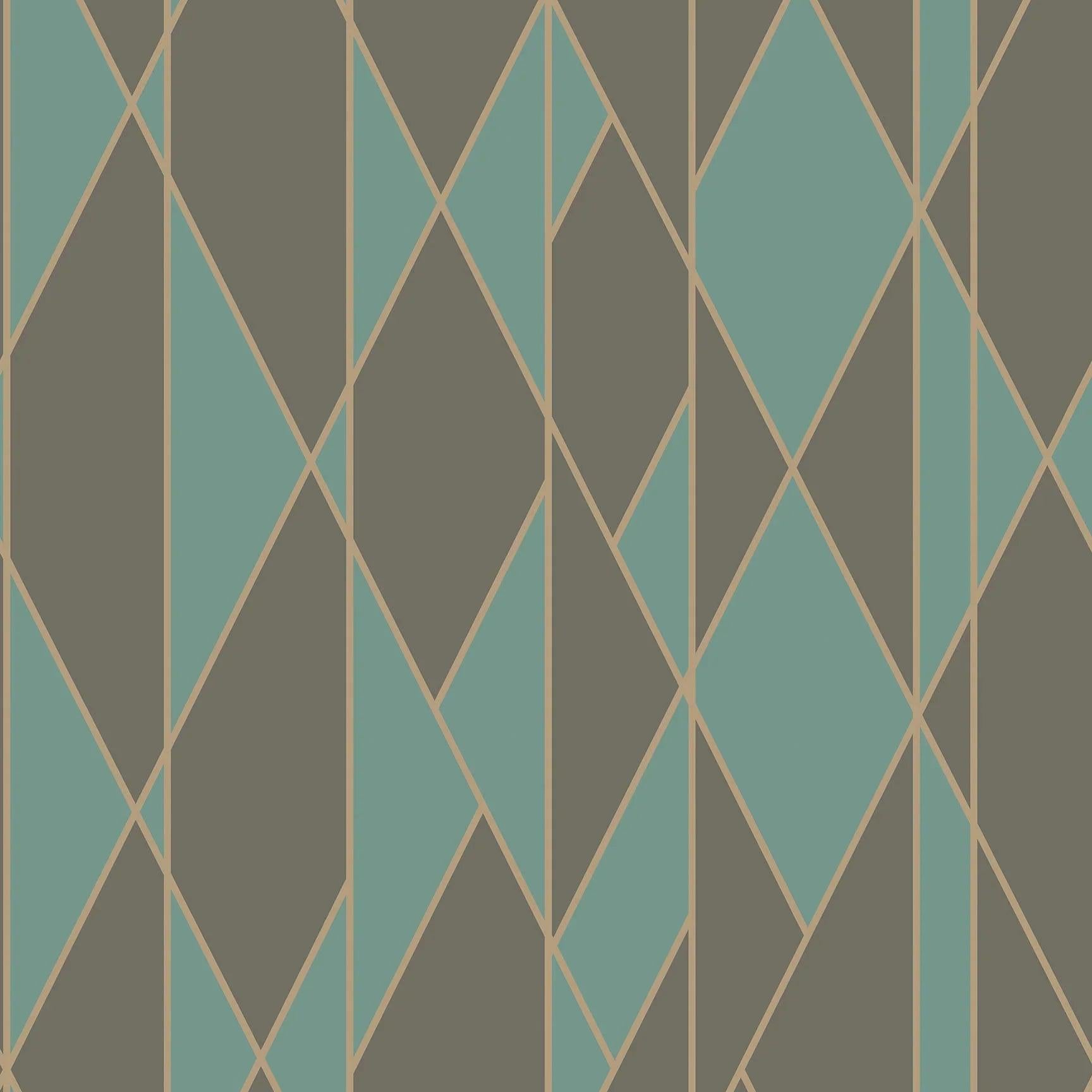 Tapeta GEOMETRIC II - Oblique zielony Cole & Son    Eye on Design