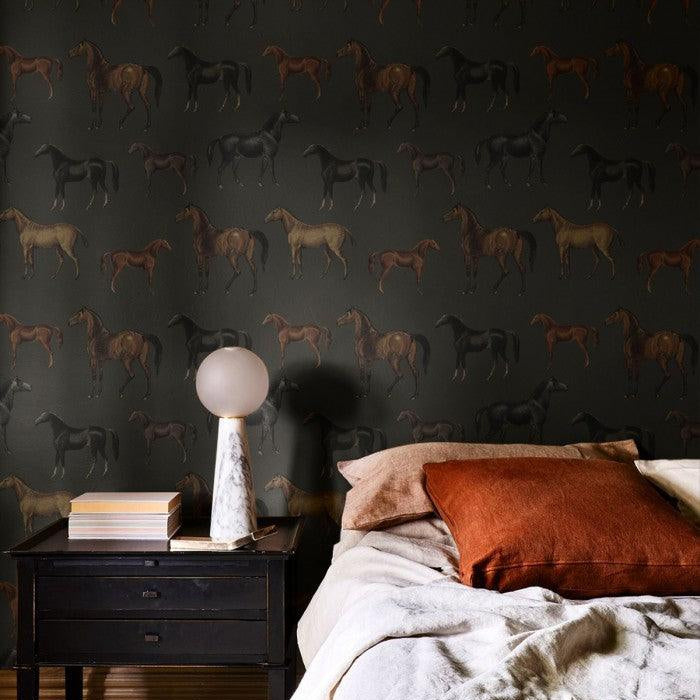 Tapeta Horses Olive Wallcolors    Eye on Design