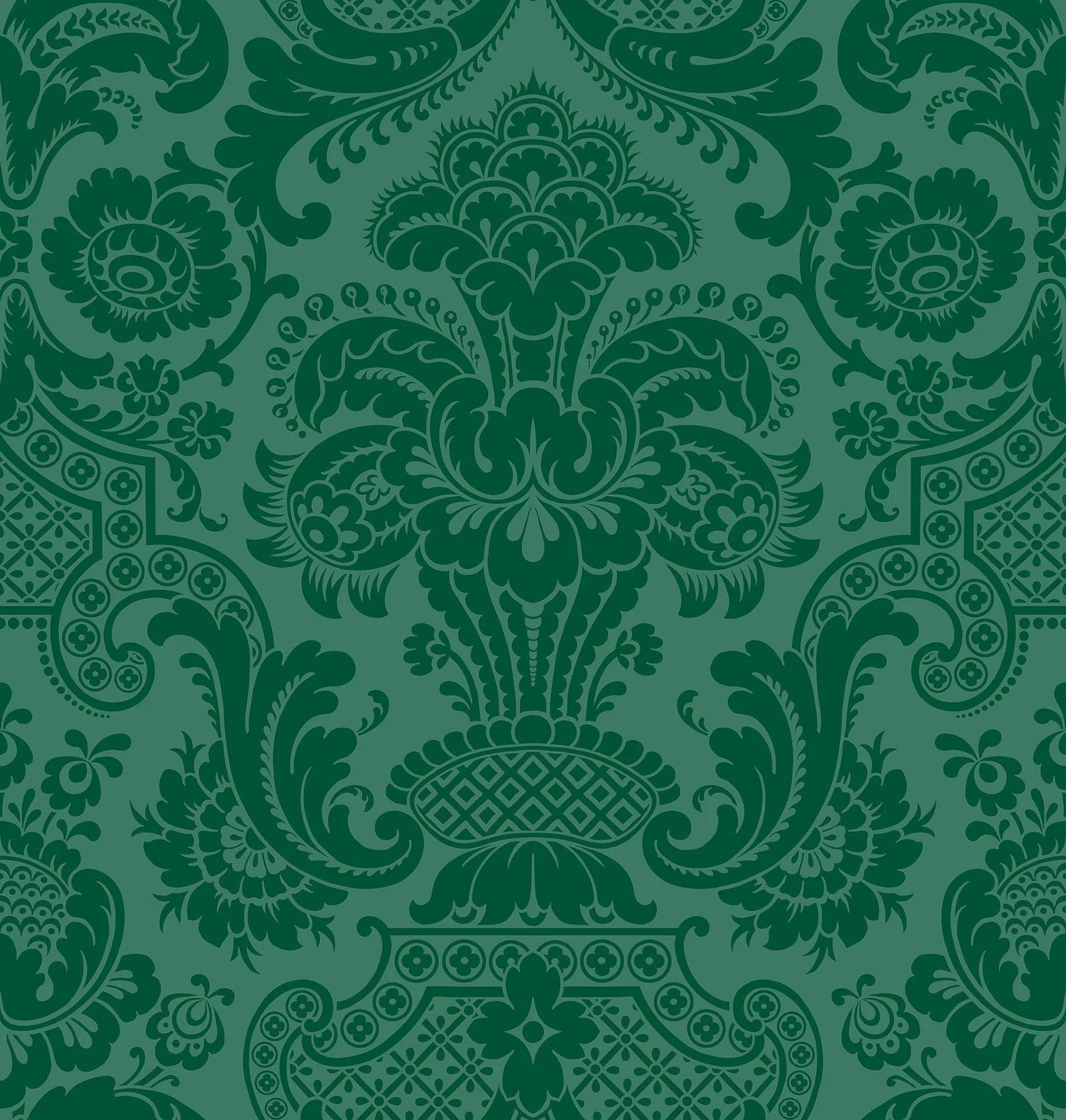 Tapeta MARIINSKY DAMASK - Petrouchka zielony Cole & Son    Eye on Design