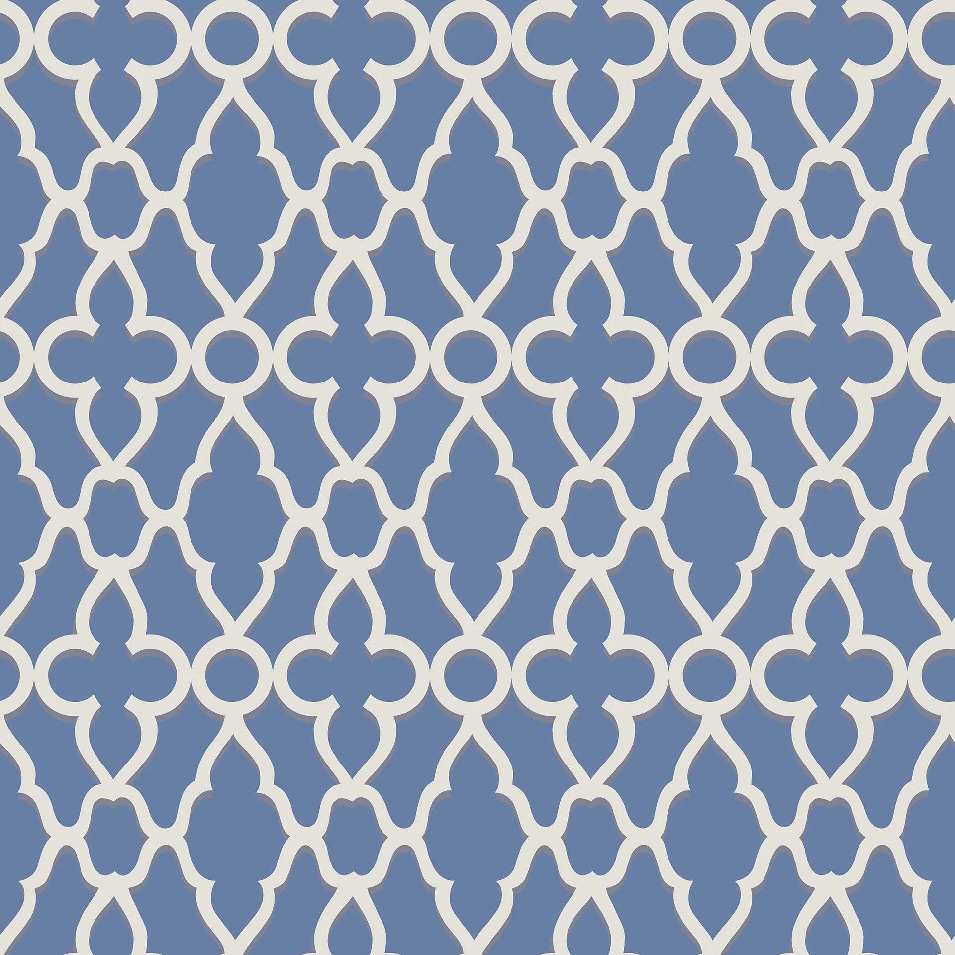 Tapeta THE PEARWOOD COLLECTION - Treillage niebieski Cole & Son    Eye on Design