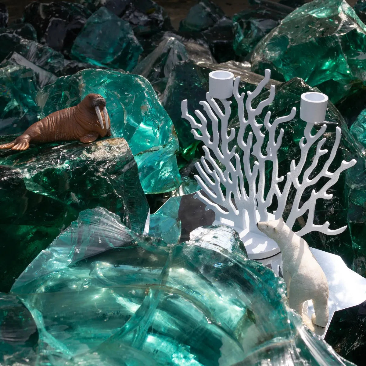 Kaarsenhouder TENOCHTITLAN roze